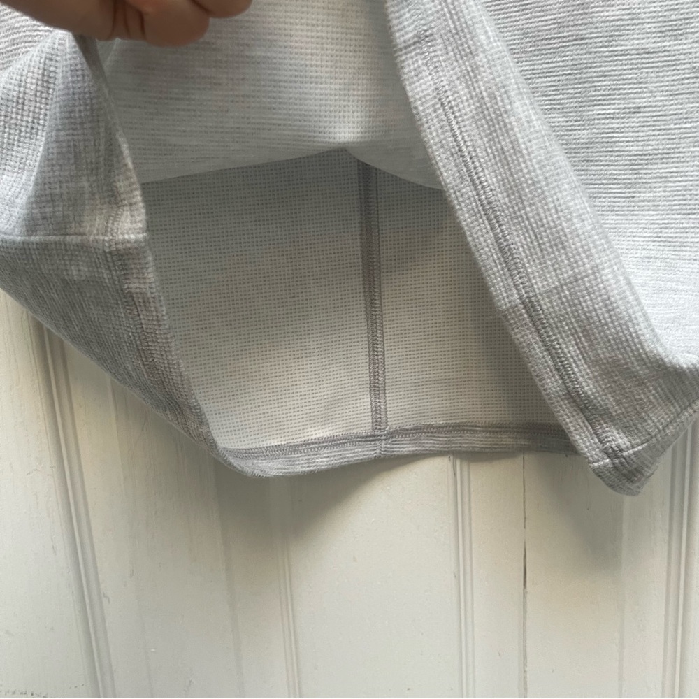 Aritzia Light Gray Long Sleeve Dress Soft-brushed jersey maxi dress size Large - Picture 8 of 8